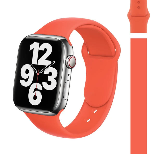 Silicone strap For apple watch band 45mm 41mm 44mm 40mm iwatch bracelet 42mm 38mm Sports Strap for Apple Watch Series 7 SE6 5 3 36