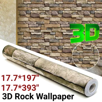 

3D Wallpaper DIY Marble Sticker Waterproof Stickers Wall Papers Home decor Kids Room 3D Self-Adhesive Wallpaper Brick