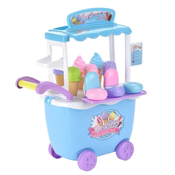 

1 Set of Toy Funny Colorful Durable Creative Safe Ice Cream Truck Toy Educational Toys Trolley Toy for Toddlers Children