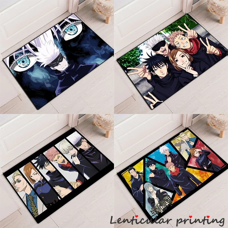 Floor & Rugs Jujutsu Kaisen Japanese Anime Manga Area Soft Rugs For ...