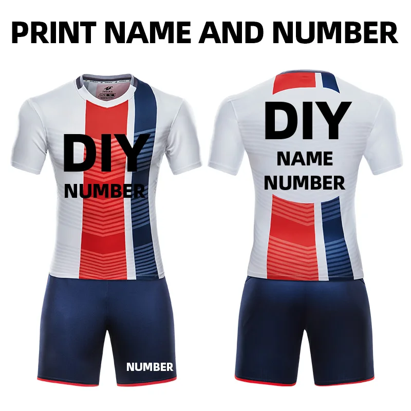 Custom name number Сублимационная футбольная рубашка Volor, тренировочная игра, новая мужская футбольная рубашка, воздушный спортивный костюм - Цвет: Custom name number