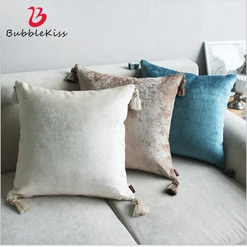 

Bubble Kiss Pillow Case 45x45cm European Luxury Cushion Cover Hanging Ear Pillow Pillow Cases Home Decorative For Sofa Bedroom