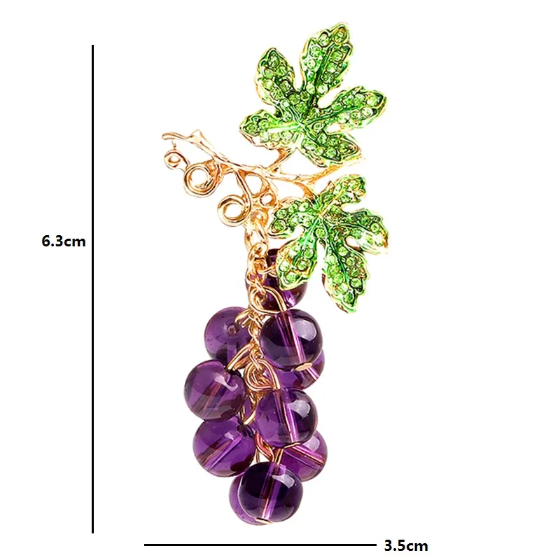 Glass Beads Grape Brooches Women Pin Gifts clothing brooch pin brooches art brooches