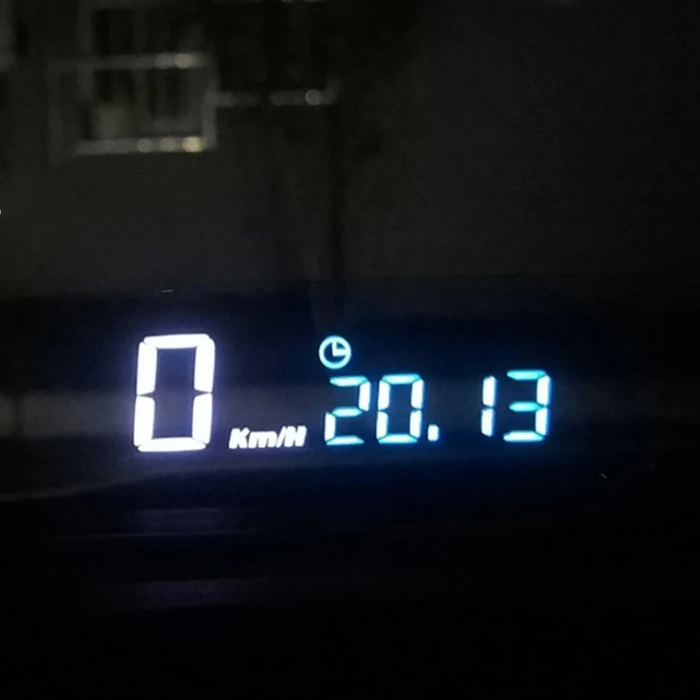 Зеркало H400S дисплей Авто HUD компьютер OBD Автомобильный скоростной проектор измеритель скорости автомобильный детектор KMH время