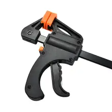 Black Spring Clamp Woodclip Hand Tools Gadget Convenient Household Grip Diy F Shape Sturdy Woodworking Clip Carpentry Clamps