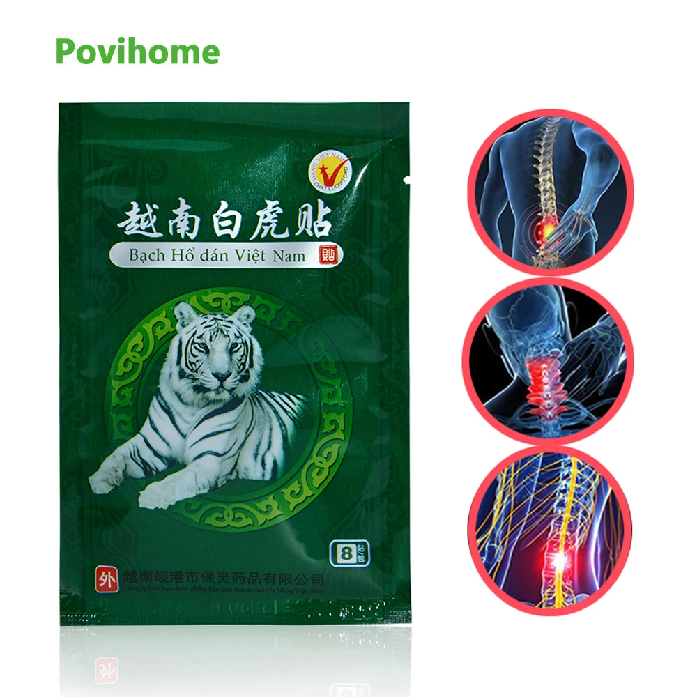 

16Pcs Vietnam White Tiger Balm Pain Relief Medical Plaster Rheumatoid Arthritis Joint Back Body Muscle Patches Sticker D1474