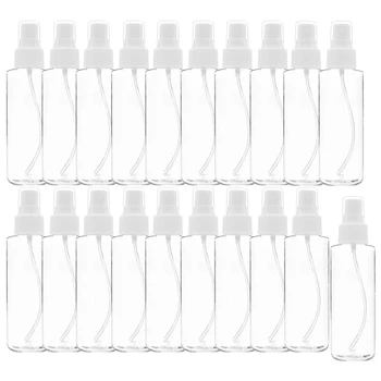 

120Ml Portable Travel Transparent Plastic Empty Cosmetic Sample Spray Bottle Makeup Moisture Atomizer-20Pcs