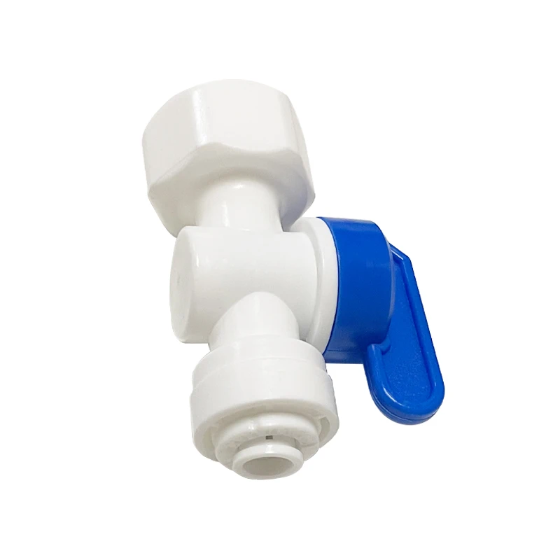 50pcs-lot-1-2-female-thread-3-8-ball-valve-backwash-controlled-95mm-ro-fitting-pe-pipe-quick-connector-water-filter-parts