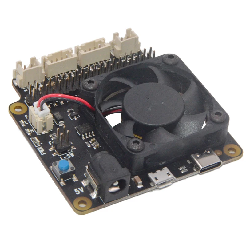 New X735 V2 0 Power Management Board Temperature Control Fan For Raspberry Pi 4 3B 1