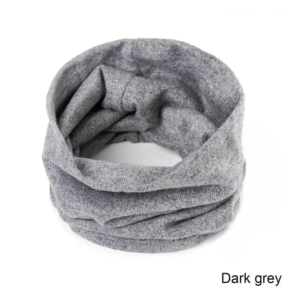 dark grey REAKIDS, детские зимние шапочки, шапка для детей, теплые шапки и кепки для мальчиков и девочек, Зимняя Вязаная хлопковая детская шапка, шапочки с запахом - Цвет: dark grey