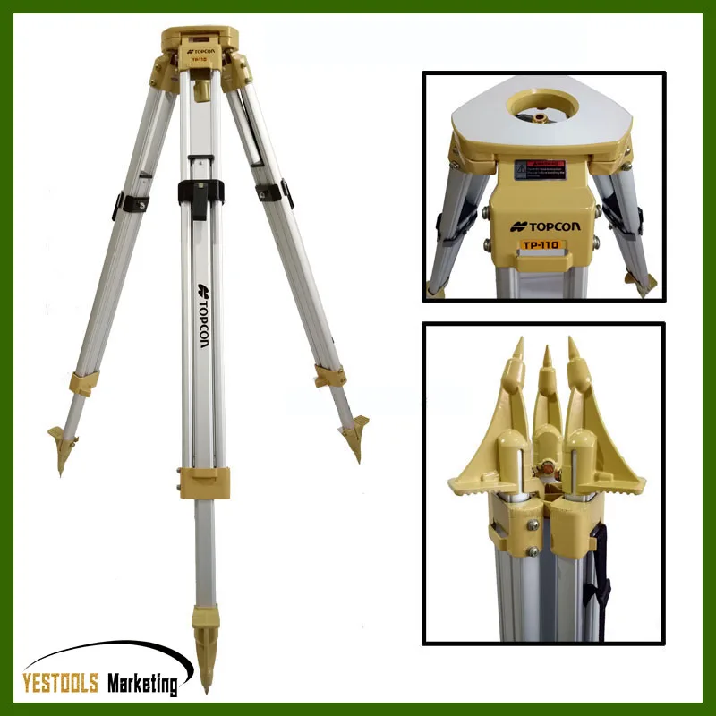 Tripod Aluminum Tripod Head Tripod For Total Station, Surveying And