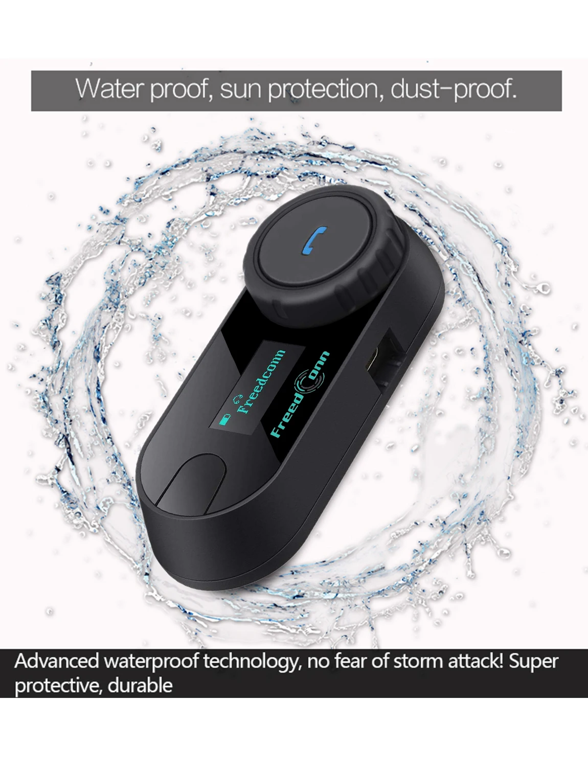 FreedConn 800M TCOM SC мотоциклетные Bluetooth шлемы беспроводная гарнитура внутренней связи
