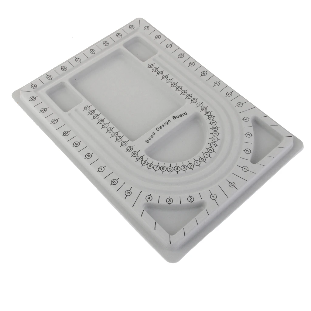 Flocked Bead Board Bracelet Beading Jewelry Organiser Tray Design DIY Craft Tool