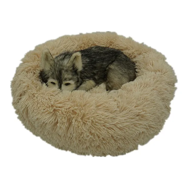 VIP Pet Dog Bed For Dog Large Big Small For Cat House Round Plush Mat Sofa Dropshipping Products Pet Calming Bed Dog Donut Bed 4