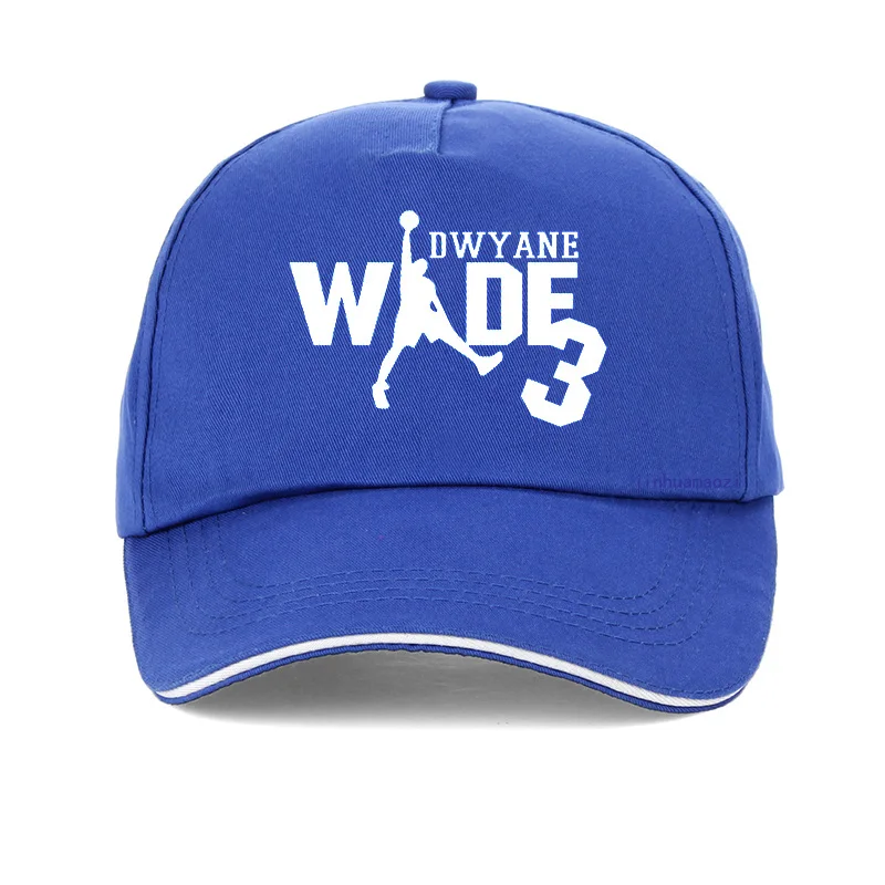 Модные мужские бейсболки с принтом Dwyane Wade, Регулируемая Кепка, повседневная Кепка унисекс, бейсболки