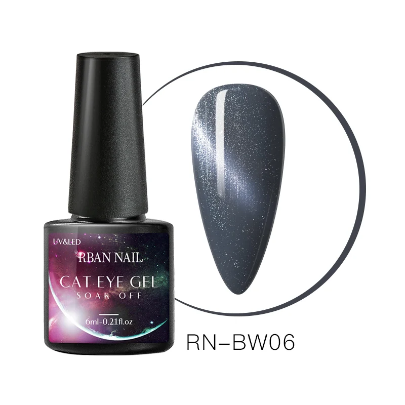Q01769 RBAN NAIL 6 мл Цветной Гель-лак для ногтей кошачий глаз замачиваемый Гель-лак для ногтей долговечный кошачий глаз УФ-Гель-лак для маникюра ногтей - Цвет: Q01769