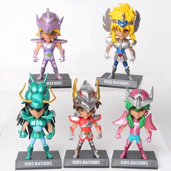 

NEW 5pcs/lot 11cm NEW Anime Saint Seiya Action Figure PVC Figurine Collectible Model Gift Toy