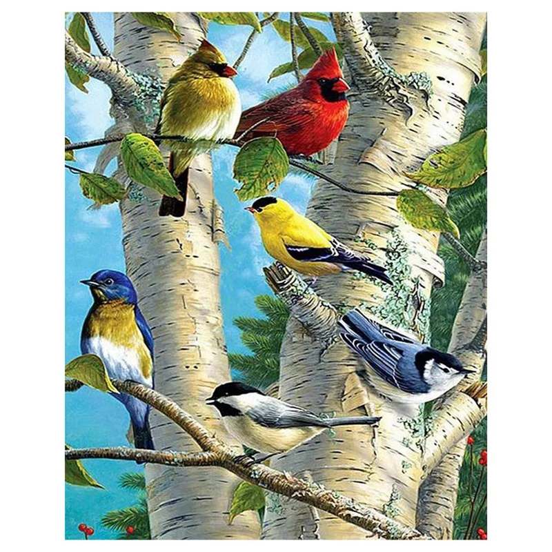 BMBY-5D Diamond Painting Kits for Adults Full Drill Bird Rhinestone Embroidery Dotz Craft Cross Stich Gift | Дом и сад