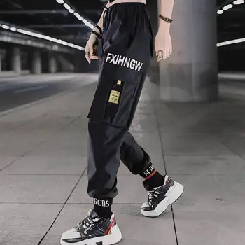 

Women pants 2019 spring summer fashion female high waist hip hop loose harem pant pencil trousers casual cargo pants streetwear