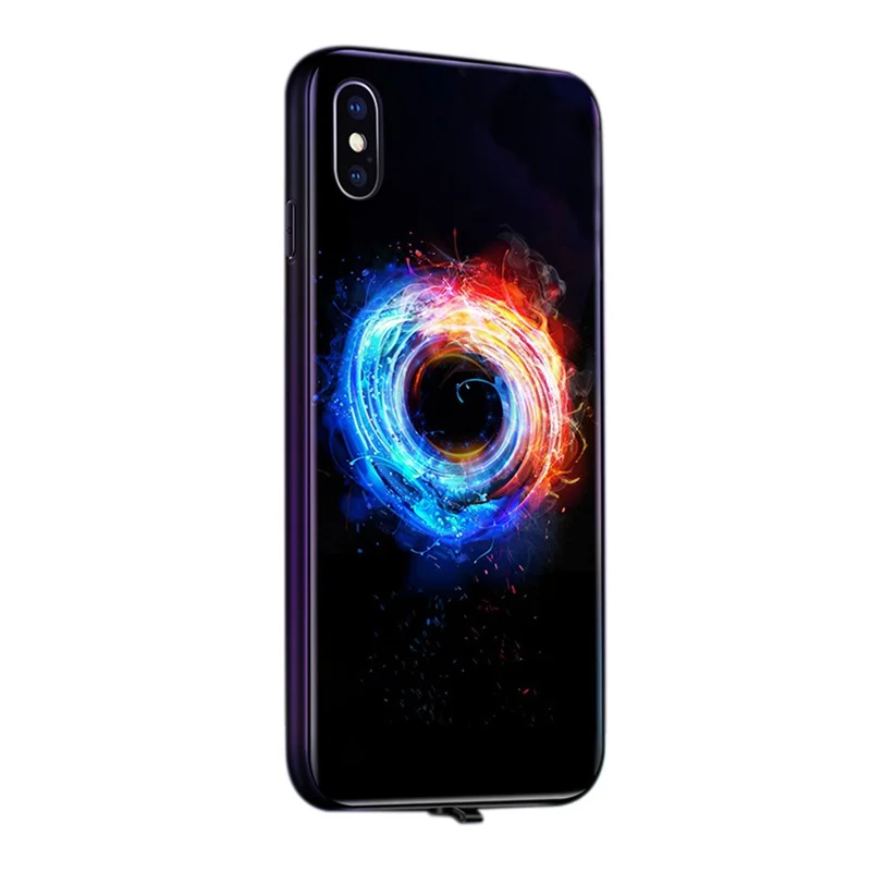 Для IPhone X XR XS Max Pro Max чехол для телефона Голосовая активация светящийся защитный чехол для мобильного телефона