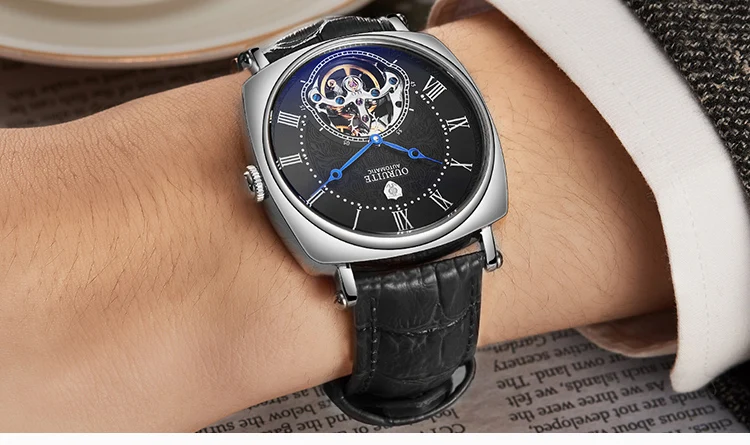 Мужские часы Топ люксовый бренд Tourbillon автоматические механические часы мужские из нержавеющей стали 5 бар водонепроницаемые дизайнерские часы модные