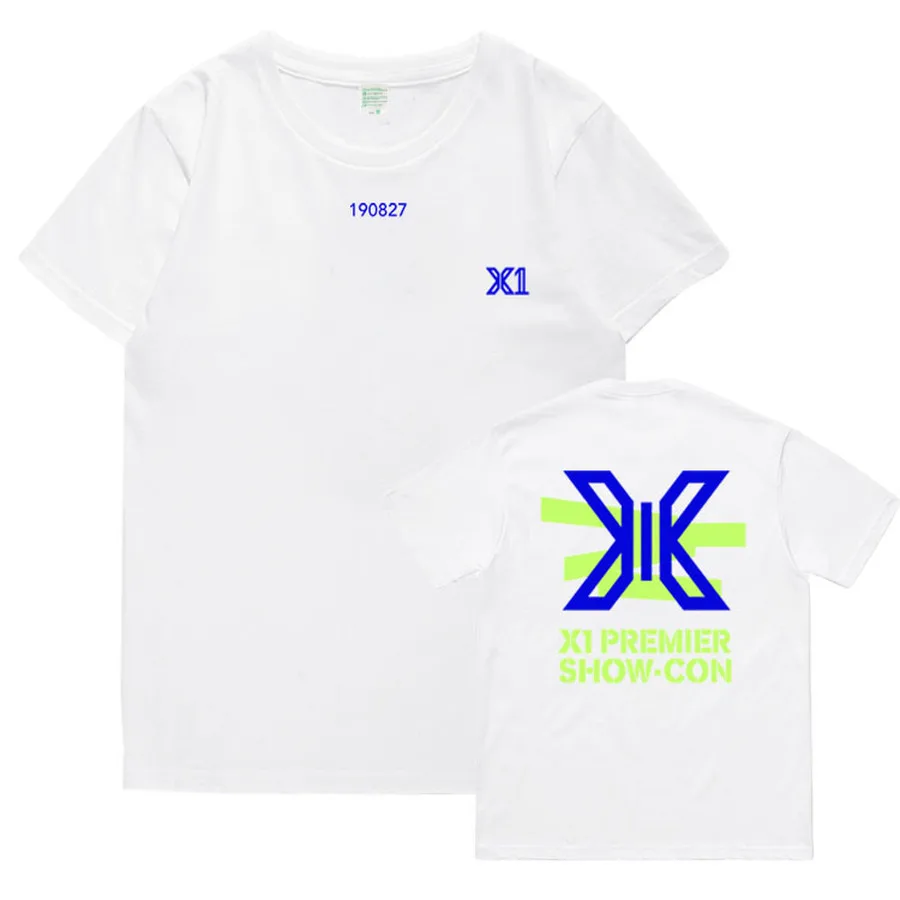 X ONE Quantum Leap концертная поддержка хлопковая Футболка Производство x 101 свободная футболка для мужчин и женщин Студенческая рубашка Minhee модная футболка