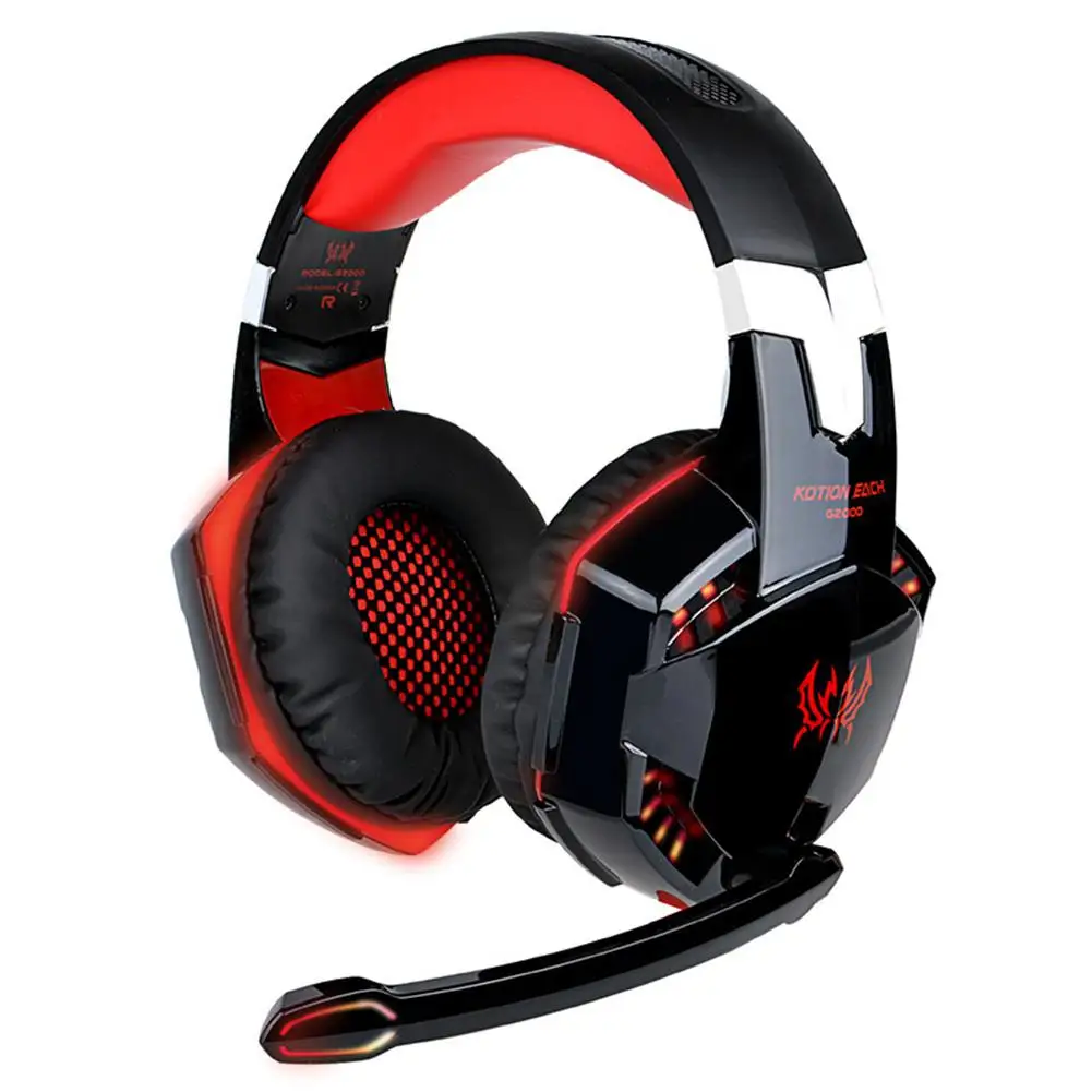 Black red Yiwa наушники с микрофоном компьютерная игровая Проводная гарнитура - Цвет: Black red