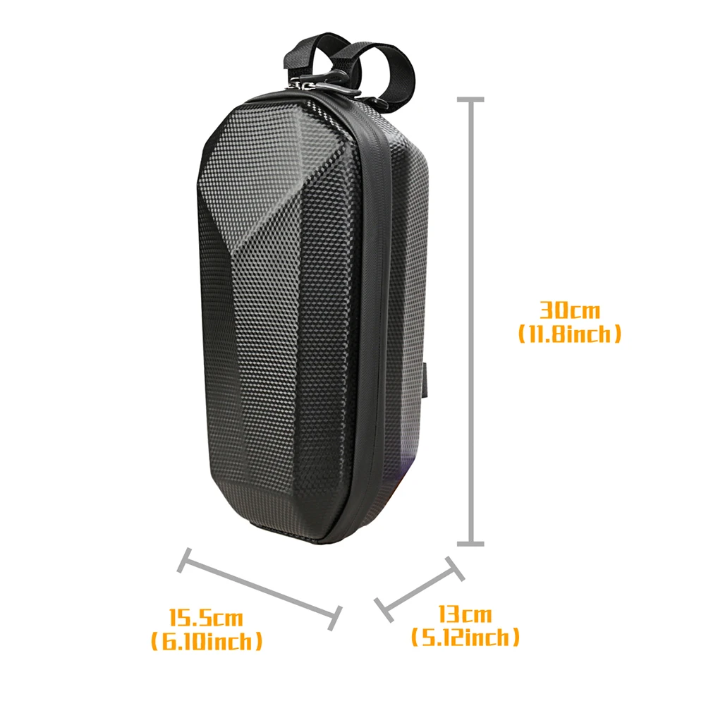 Sacoche Guidon DraCra - Feutre Marron 26x20x7cm - Scooter Vélo électrique Sacoche Feutre Vélo