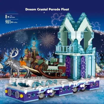

2020 new 901Pcs Snow World Series Girls City Friends Princess Fantasy Winter Village Sleigh Building Blocks Bricks 41166 Toy