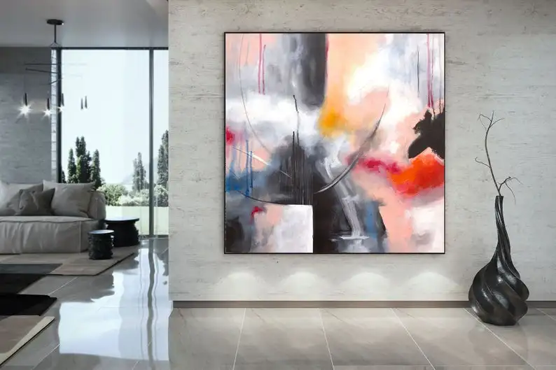 

Contemporary Wall Art Abstract Painting Canvas Original Oversize Painting Extra Large Wall Art Extra Large Handmade oil painting