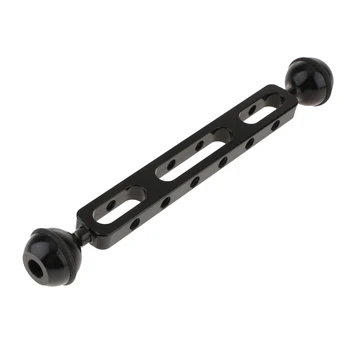 

Universal Dual Joint Ball Extend Aluminum Arm Extension Diving Adjustable Bracket for Underwater Photography (Black)