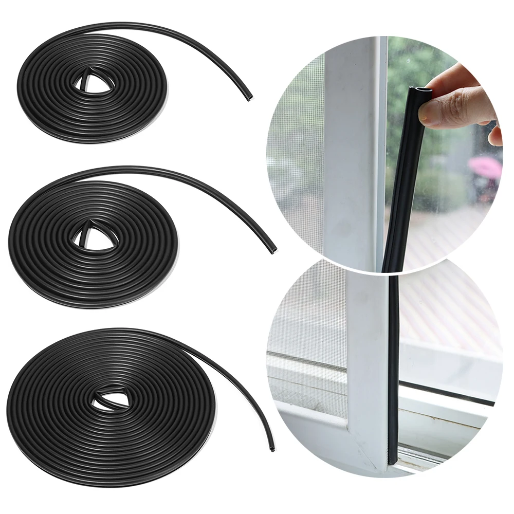 Sound Insulating Anti Collision Draught Excluder Silicone Rubber Door Gap Sealing Strip 5m