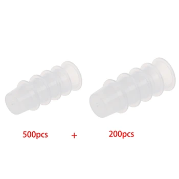 

700 Pcs Plastic Tattoo Ink Cups Caps Holder Supplies Medium & Small