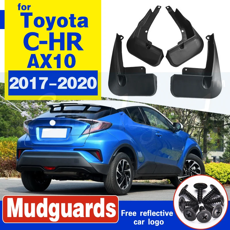Accessori Auto Per Toyota C-Hr Chr 2017-2020 2018 2019 4Pcs Mud Flaps Paraspruzzi Parafango Parafango Kit Mud Flap Paraspruzzi