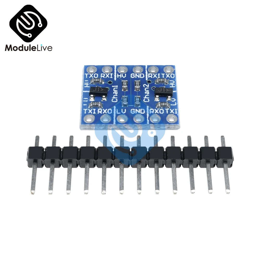 Два 2 канала 2-CH IIC I2C логический преобразователь уровня Bi-плата управления Модуль 5 В до 3,3 В для Arduino