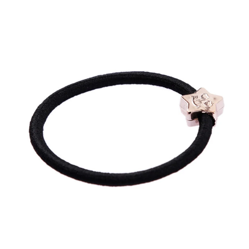 1pc Metal color 20 шт., Детские Нейлоновые Резиновые Ленты Эластичные Резинки для волос, конский хвост, держатель, повязка на голову, аксессуары для волос, веревка для волос, стиль - Цвет: 1pc Metal color