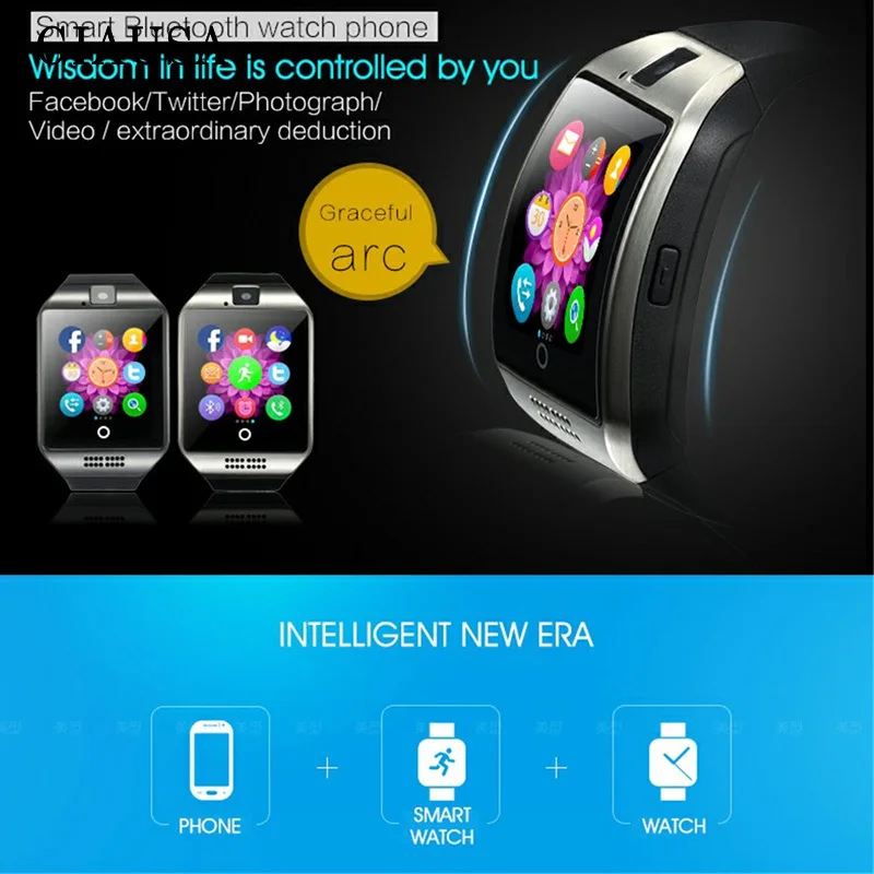 Bluetooth Смарт-часы для мужчин и женщин с камерой Whatsapp Twitter Синхронизация SMS Smartwatch поддержка SIM tf-карты для IOS Android умные часы
