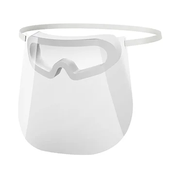 

Portable Safety Kids Adults Reusable Head Mounted Full Face Clear Protective Mask Hospital Anti Spitting Workplace Outdoor