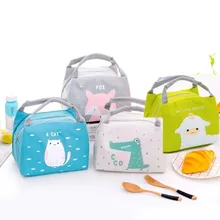 children Portable Lunch Bag Thermal Insulated Lunch Box Tote Cooler Bag Bento Pouch Lunch Container School Food Storage Bags