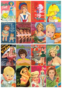 

12 pcs Vintage Lady and baby Scrapbooking Stickers Decorative Sticker DIY Craft Photo Albums