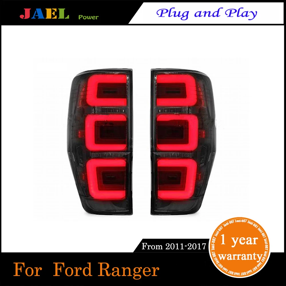 Автомобильный светодиодный задний блок освещения красный чехол для RANGER RAPTOR T6/T7/PX/MK1/MK2/WILDTRAK 2012- Копченый