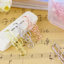 Mini trombone décoratif en or Rose, 20 pièces/paquet, en forme de reliure à musique, fournitures de papeterie pour bureau
