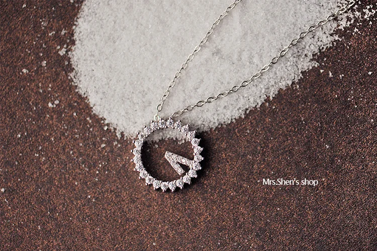 For Mo ZTUNG 2019 BUC9 women fine jewelry super shiny round necklace 925 silver pendant for your lover good gift | Украшения и