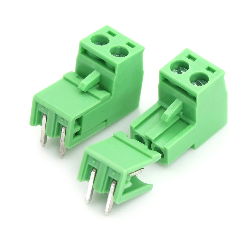 20 шт Универсальный 2 полюса/2Pin PCB 5 08 мм винт клеммный блок соединительные