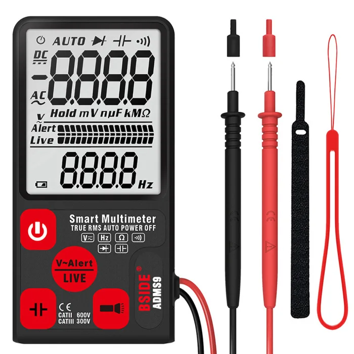 Умный Автоматический цифровой мультиметр 3,5 дюймов Большой экран дисплей сопротивление напряжения инструмент ADMS9