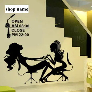 

Nail Art Salon Sticker Make Up Spa Decal Beauty Posters Vinyl Wall Decals Decor Mural Nail Beauty Salon Wall Decal