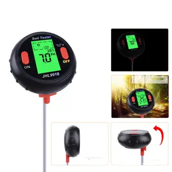 

5-In-1 Soil Tester Pointer Type Thermometer And Hygrometer Multifunctional Soil Temperature Moisture Tester (Without Battery)