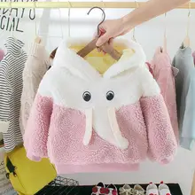 Прочное пальто для маленьких девочек; Умелое производство; хлопковое теплое флисовое зимнее пальто для отдыха с длинными рукавами и рисунком для маленьких девочек