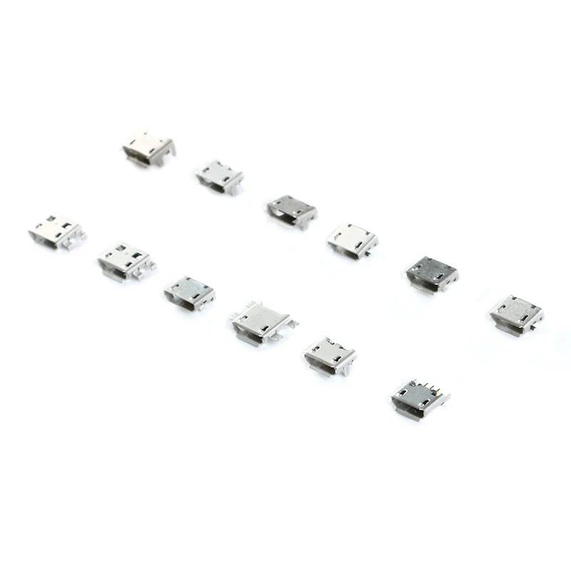 60 Pcs 1set Micro USB Connector 12 Models Socket Jack USB Connectors Set For MP3 Lenovo Huawei Samsung SMD DIP Socket Set Kit 8