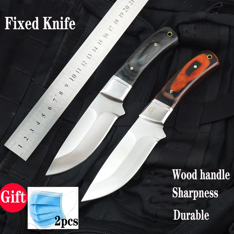 

Hunting Knife Fixed Blade Stainless Steel Multifunction Tactical Knives Outdoor Camping Survival Hand Tool Knife